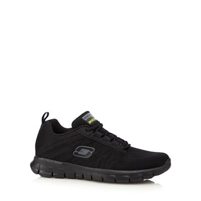 Skechers Big and tall black 'synergy' lace up trainers
